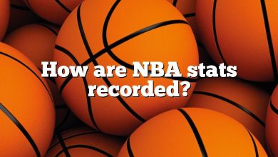 How are NBA stats recorded?
