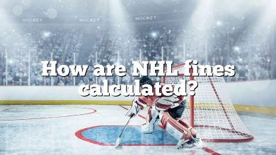 How are NHL fines calculated?