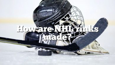 How are NHL rinks made?