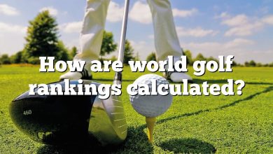 How are world golf rankings calculated?