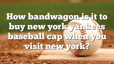 How bandwagon is it to buy new york yankees baseball cap when you visit new york?
