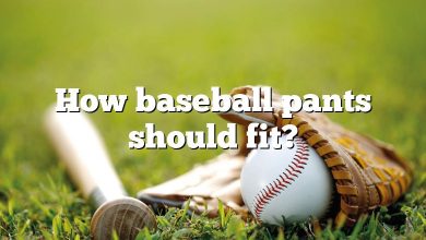 How baseball pants should fit?