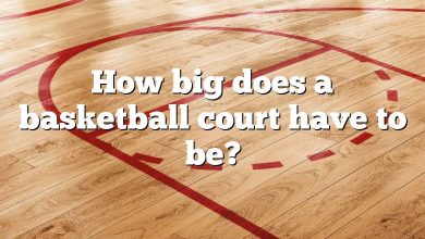 How big does a basketball court have to be?