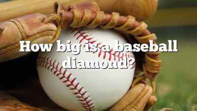 How big is a baseball diamond?