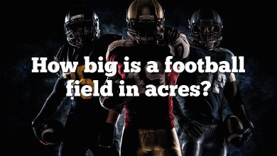 How big is a football field in acres?