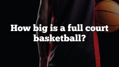 How big is a full court basketball?