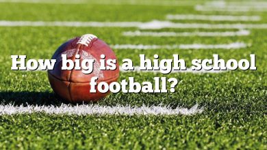 How big is a high school football?