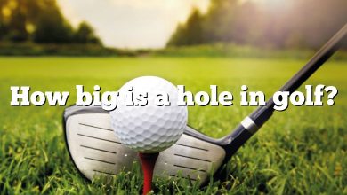 How big is a hole in golf?