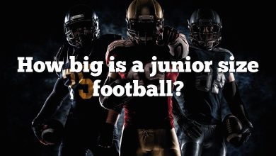 How big is a junior size football?