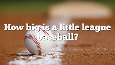 How big is a little league baseball?