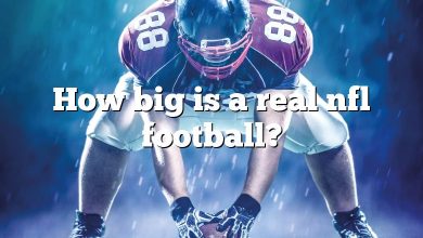 How big is a real nfl football?