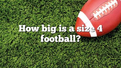 How big is a size 4 football?