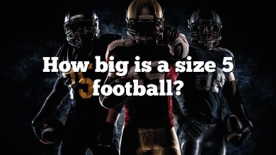 How big is a size 5 football?
