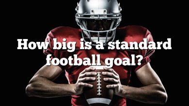 How big is a standard football goal?