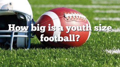 How big is a youth size football?