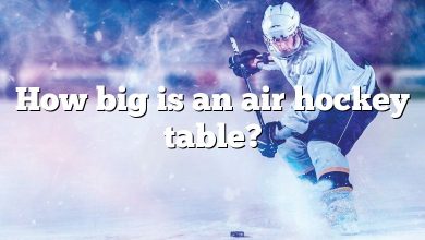 How big is an air hockey table?