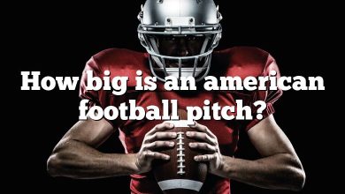 How big is an american football pitch?