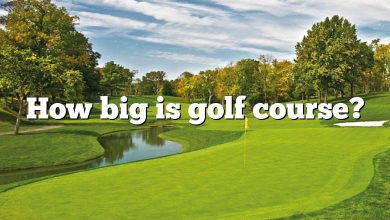 How big is golf course?