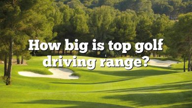 How big is top golf driving range?