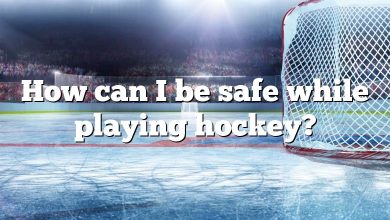 How can I be safe while playing hockey?