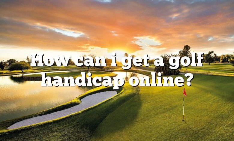 How can i get a golf handicap online?