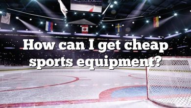How can I get cheap sports equipment?