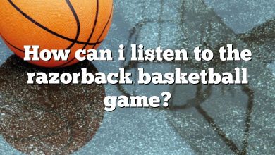 How can i listen to the razorback basketball game?