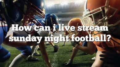 How can i live stream sunday night football?