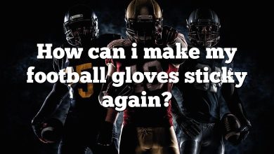 How can i make my football gloves sticky again?