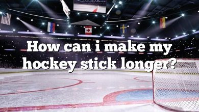 How can i make my hockey stick longer?