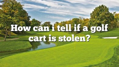 How can i tell if a golf cart is stolen?