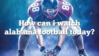 How can i watch alabama football today?