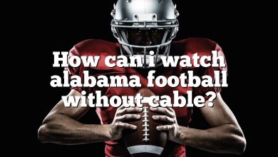How can i watch alabama football without cable?