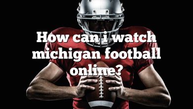 How can i watch michigan football online?