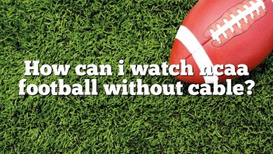 How can i watch ncaa football without cable?