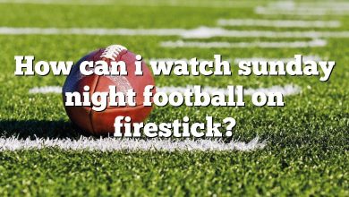 How can i watch sunday night football on firestick?