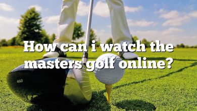 How can i watch the masters golf online?