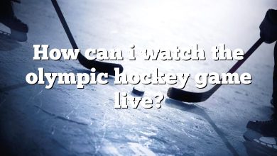 How can i watch the olympic hockey game live?
