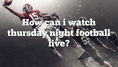 How can i watch thursday night football live?