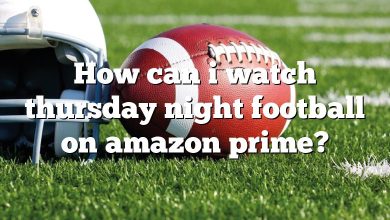 How can i watch thursday night football on amazon prime?