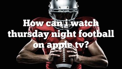 How can i watch thursday night football on apple tv?