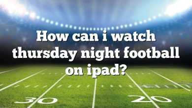 How can i watch thursday night football on ipad?