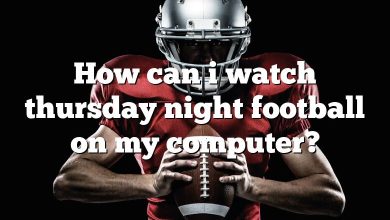 How can i watch thursday night football on my computer?