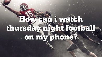 How can i watch thursday night football on my phone?