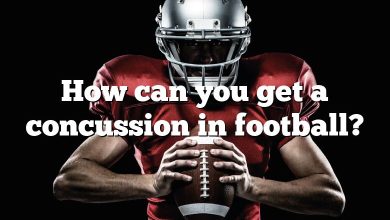 How can you get a concussion in football?