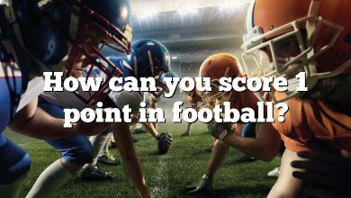 How can you score 1 point in football?