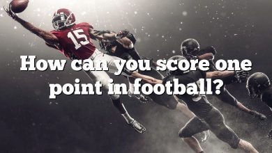 How can you score one point in football?