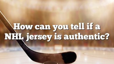 How can you tell if a NHL jersey is authentic?