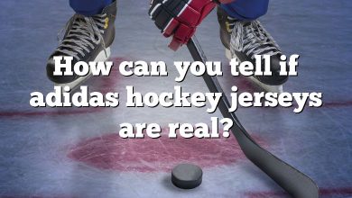 How can you tell if adidas hockey jerseys are real?