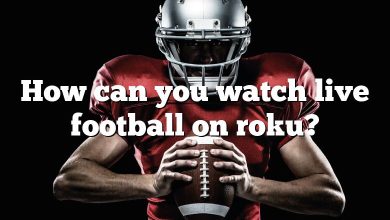 How can you watch live football on roku?